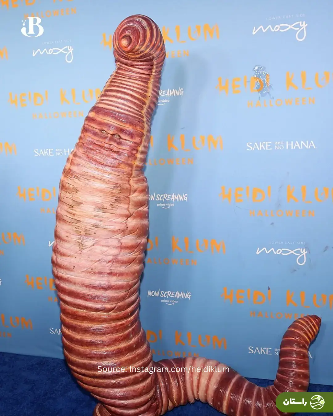 تصاویری از لباس‌ها و گریم عجیب و غریب سلبریتی‌ها در مهمانی هالووین هایدی کلوم