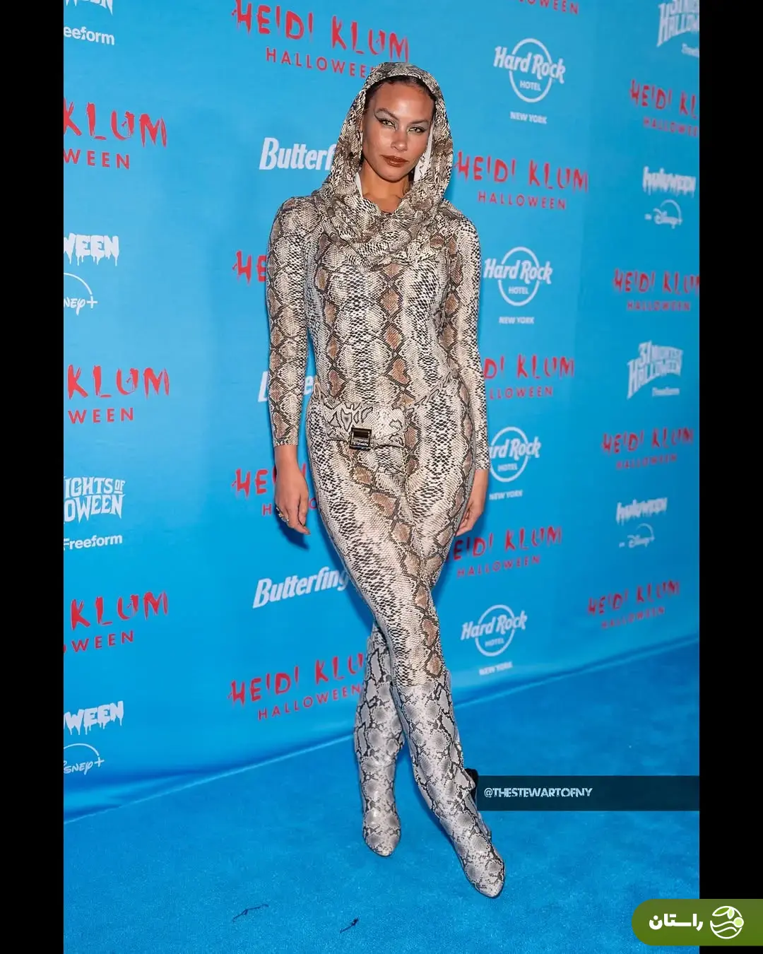 تصاویری از لباس‌ها و گریم عجیب و غریب سلبریتی‌ها در مهمانی هالووین هایدی کلوم