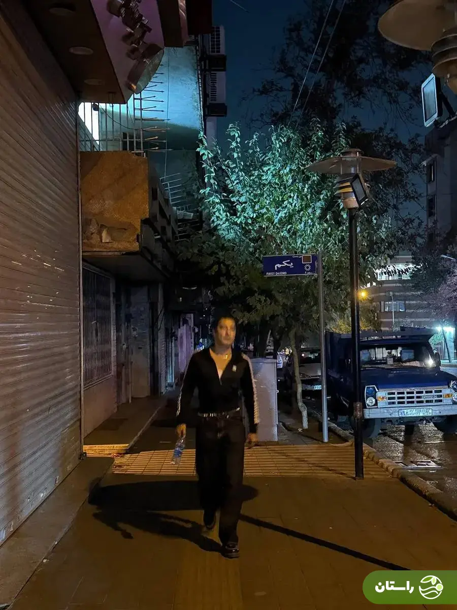 عکس‌های عجیب و مبهم نوید محمدزاده در خیابان‌های تاریک تهران