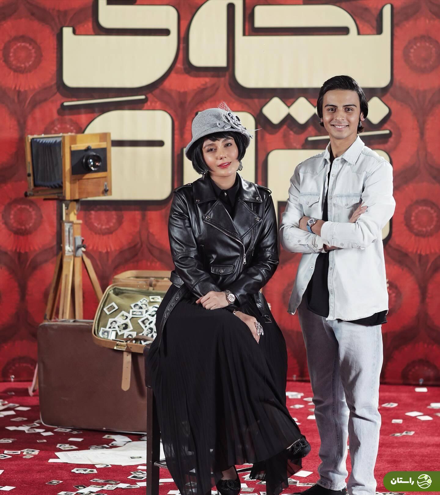 (عکس) استایل مشکی «ونوس کانلی» در اکران بچه مردم؛ کت چرم و دامن