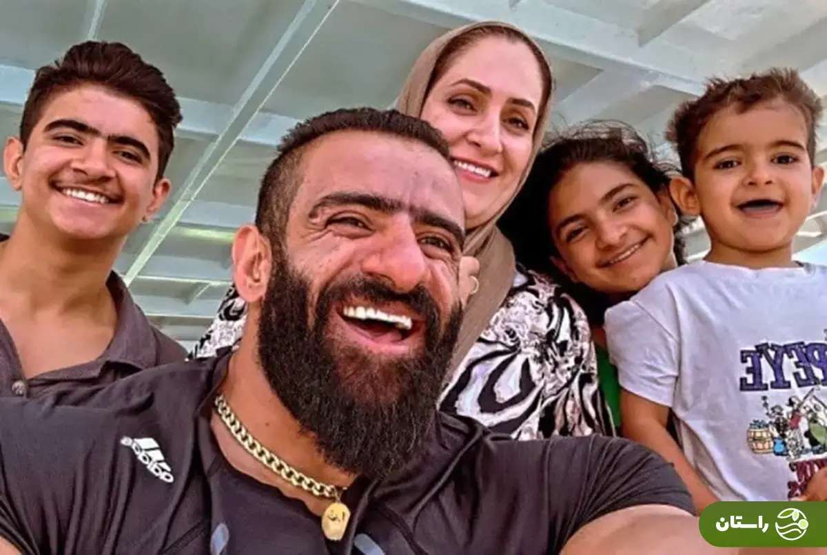 جدیدترین عکس هادی چوپان در کنار خانواده‌اش