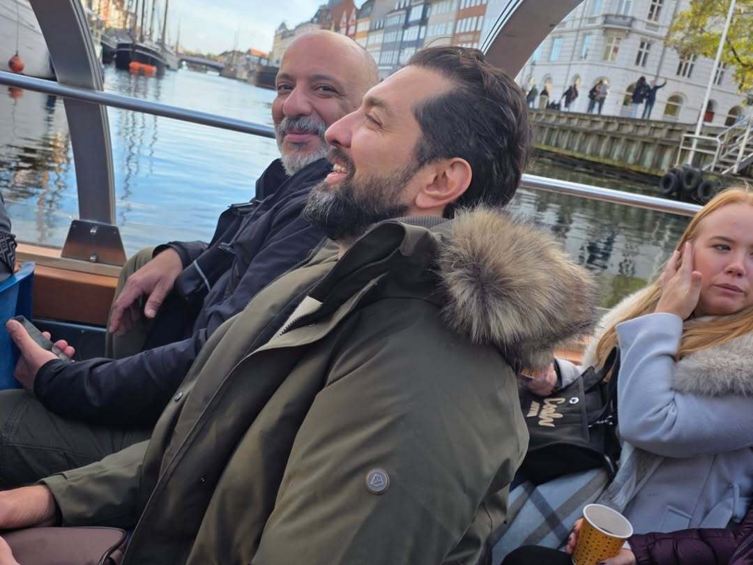 (تصاویر) گشت و گذار بهرام رادان، امیر جعفری و بهرام افشاری در کپنهاگ