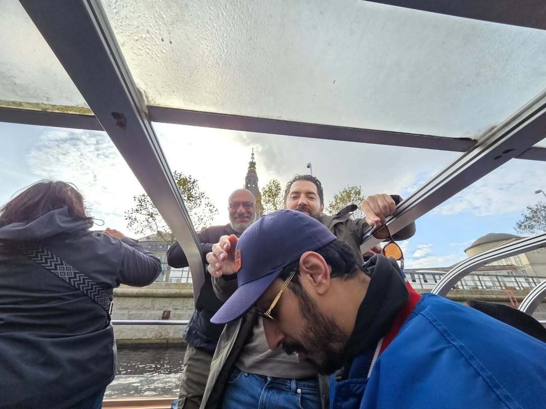 (تصاویر) گشت و گذار بهرام رادان، امیر جعفری و بهرام افشاری در کپنهاگ