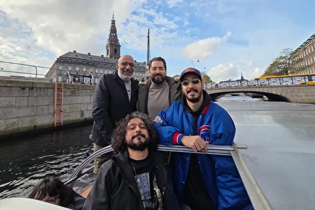 (تصاویر) گشت و گذار بهرام رادان، امیر جعفری و بهرام افشاری در کپنهاگ