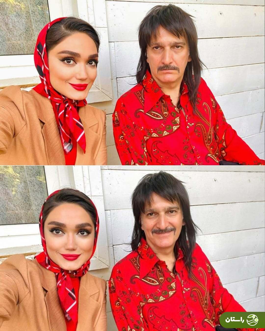 (عکس) فرزانه قاسم‌زاده، بهرنگ علوی و بیژن بنفشه‌خواه در پشت صحنه «جزایر قناری»