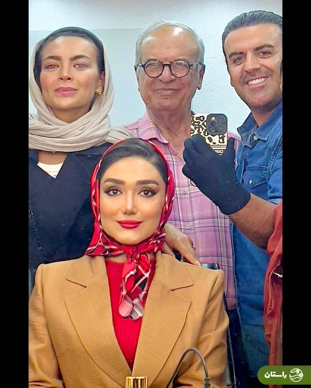 (عکس) فرزانه قاسم‌زاده، بهرنگ علوی و بیژن بنفشه‌خواه در پشت صحنه «جزایر قناری»