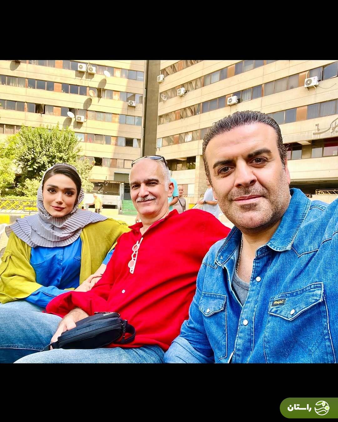 (عکس) فرزانه قاسم‌زاده، بهرنگ علوی و بیژن بنفشه‌خواه در پشت صحنه «جزایر قناری»