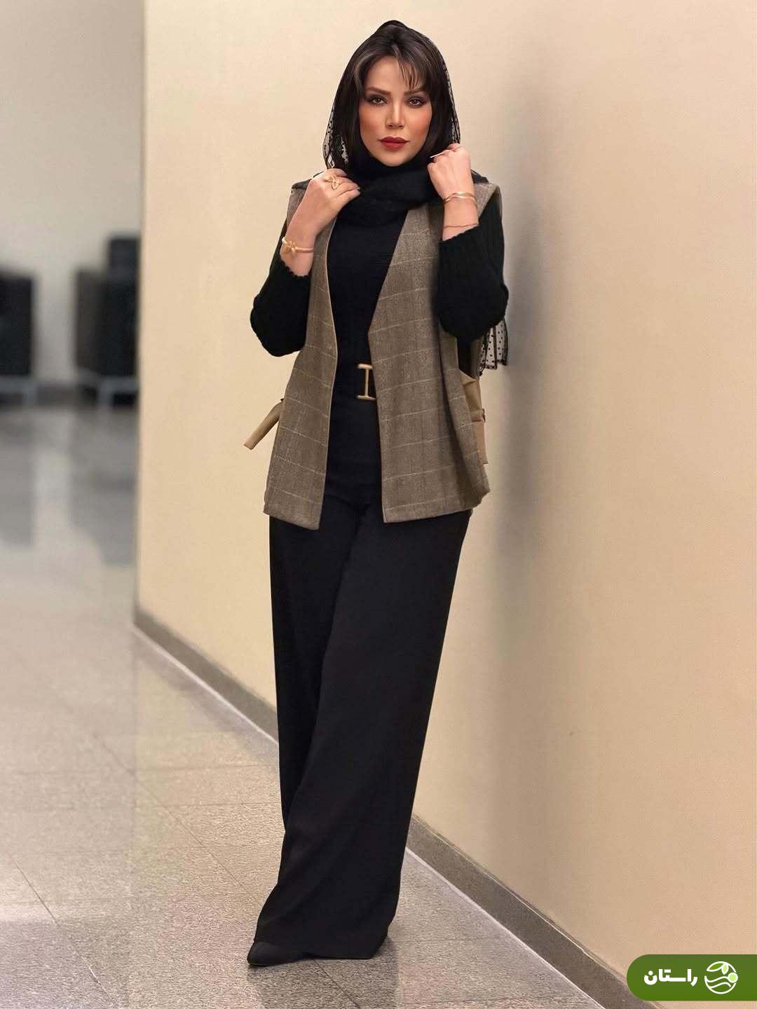 (عکس) بازیگر «سووشون» و «بامداد خمار» با پوشش شیک و کرم روشن در کنسرت احسان نی‌زن