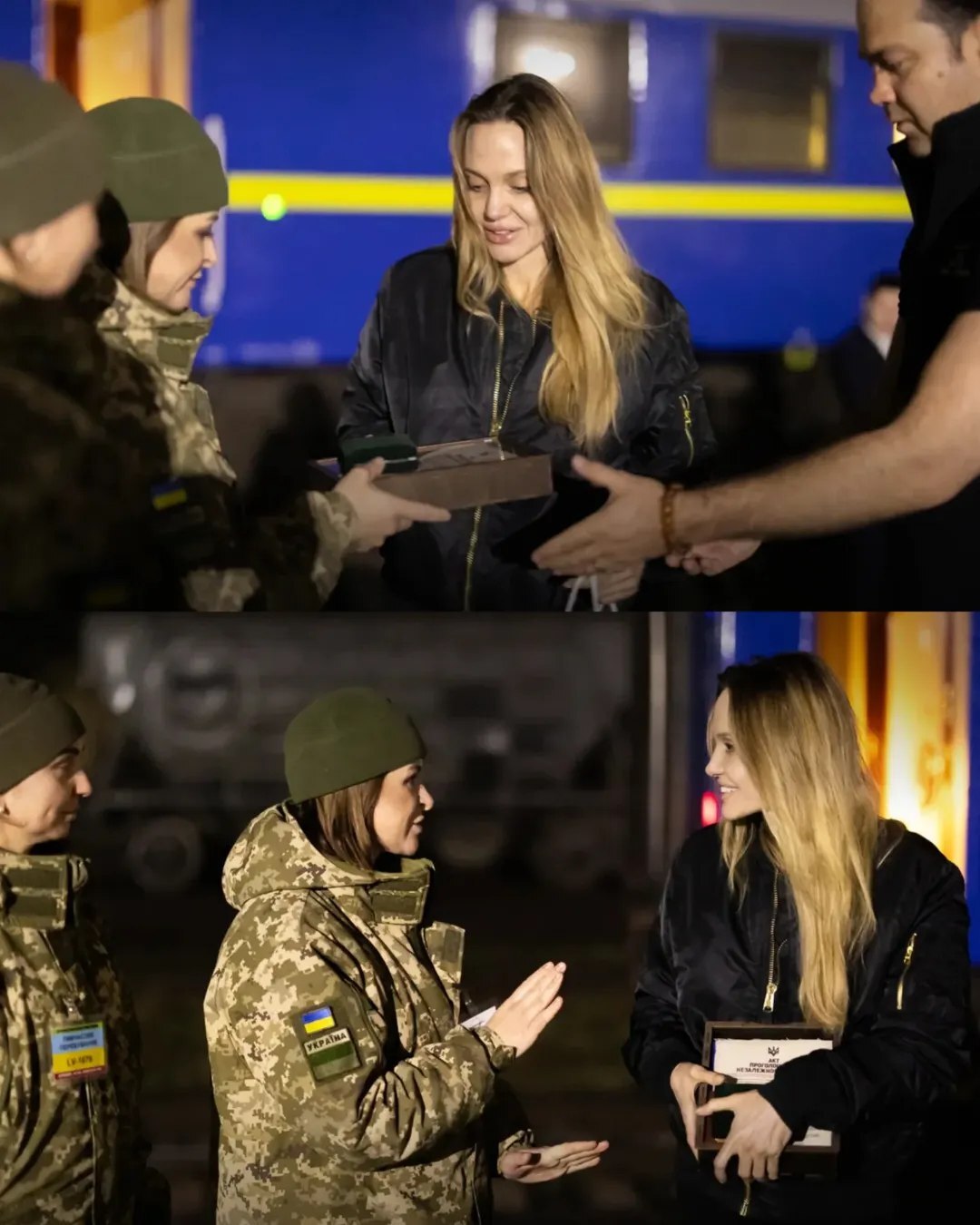 (تصاویر) حضور آنجلینا جولی در مناطق جنگی اوکراین (تصاویر) حضور آنجلینا جولی در مناطق جنگی اوکراین