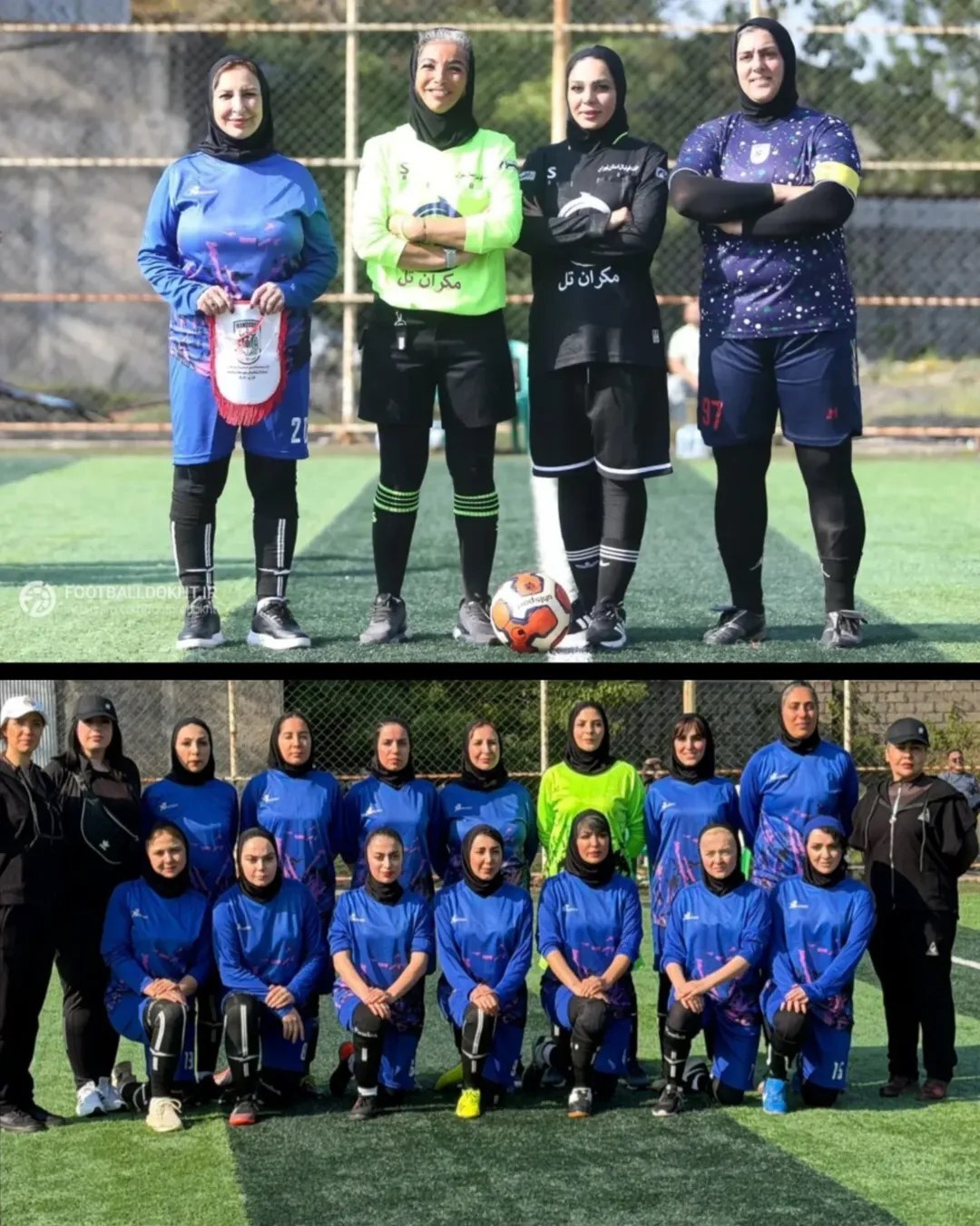 (عکس) مرجانه گلچین پا به توپ شد!