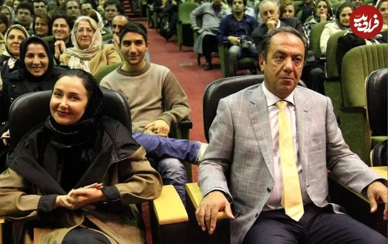 (عکس)  تونل زمان؛ «کتایون ریاحی» و همسر دومش «مسعود بهبهانی» در یک جشن؛ سال ۱۳۹۰