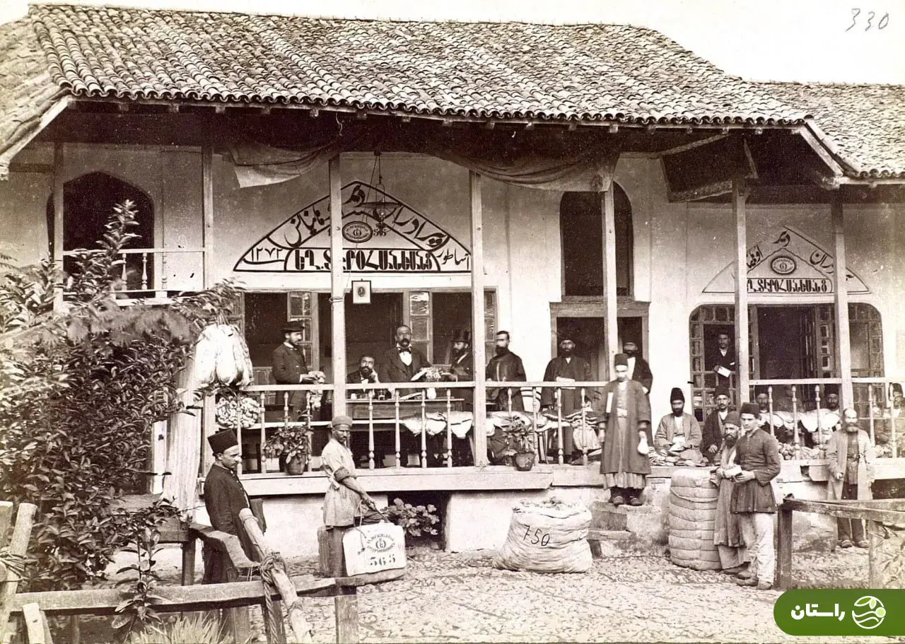 (عکس) تونل زمان؛ مغازه‌ای در رشت؛ اوایل قرن ۲۰