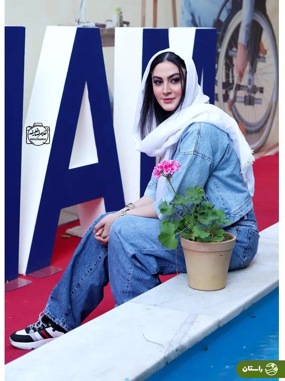 (تصاویر) استایل مریم مومن در جشنواره بین‌المللی همام