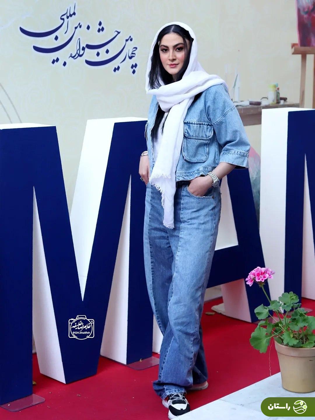 (تصاویر) استایل مریم مومن در جشنواره بین‌المللی همام