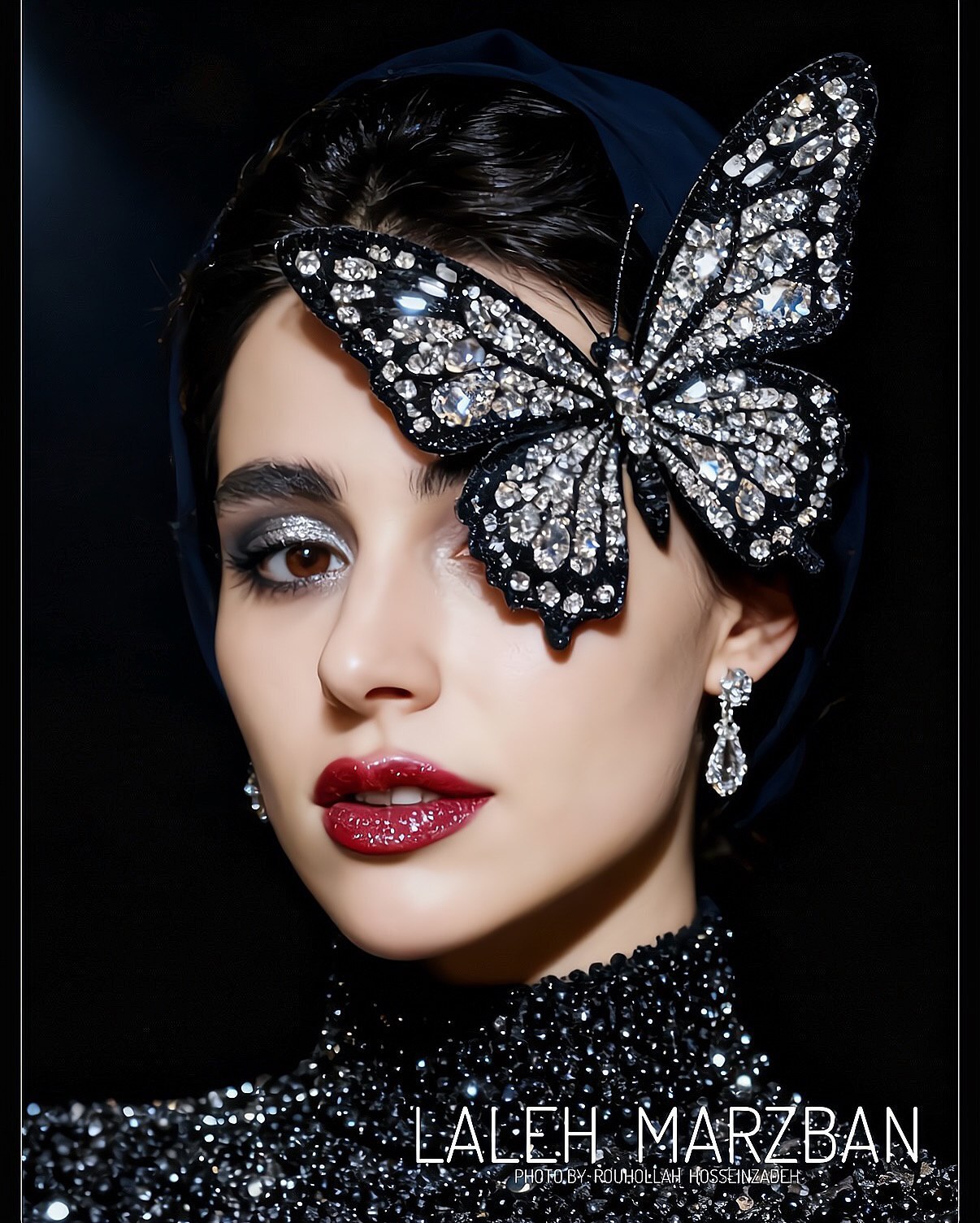 (عکس) پروانه کریستالی لاله مرزبان پربازدید شد؛ بازیگر سریال «آبان» در فوتوشوت هوش مصنوعی