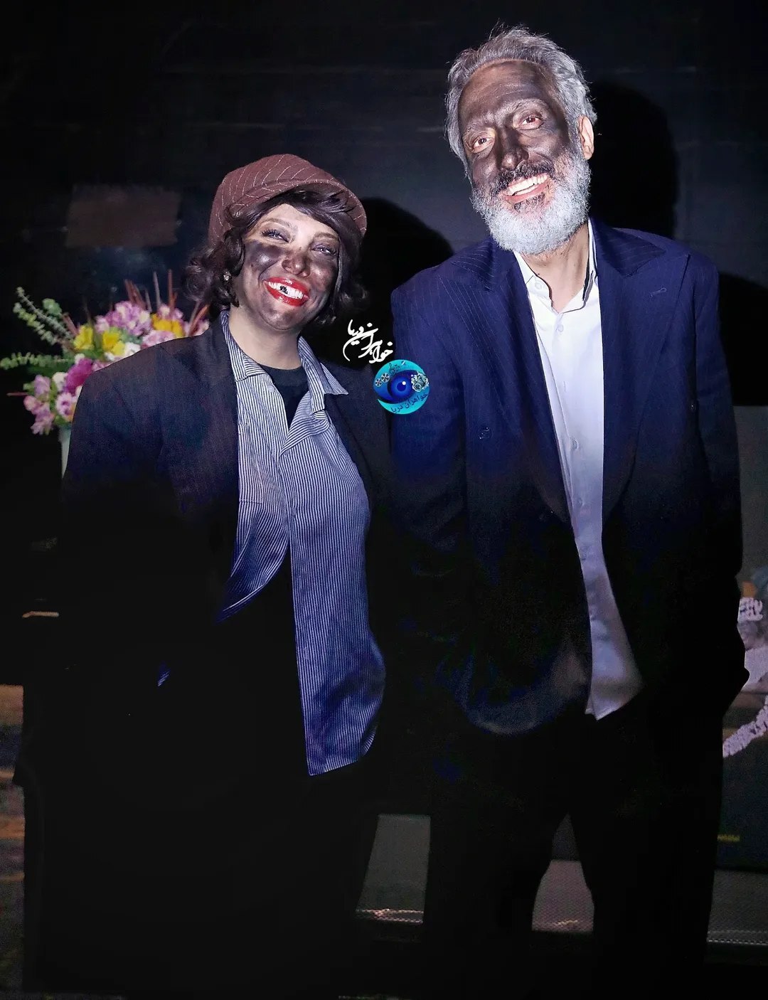 (عکسی) گریم عجیب و شوکه‌کننده صدف اسپهبدی در نمایش «شب»