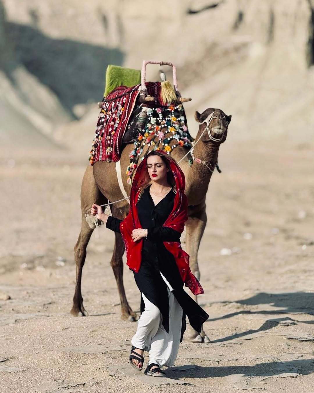 عکسهای بیتای آوای باران از سفر قشم؛ ژست گرفت با شترها و دلتنگی برای جزیره عکسهای بیتای آوای باران از سفر قشم؛ ژست گرفت با شترها و دلتنگی برای جزیره