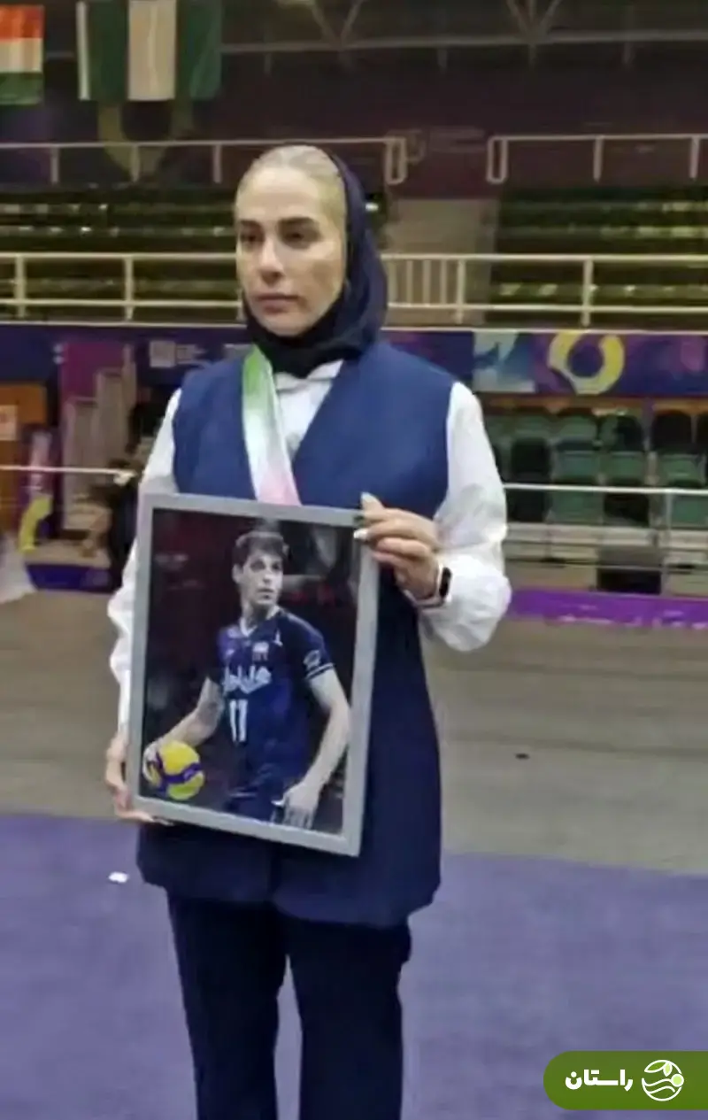 عکس صابر کاظمی در دستان مهروز ساعی