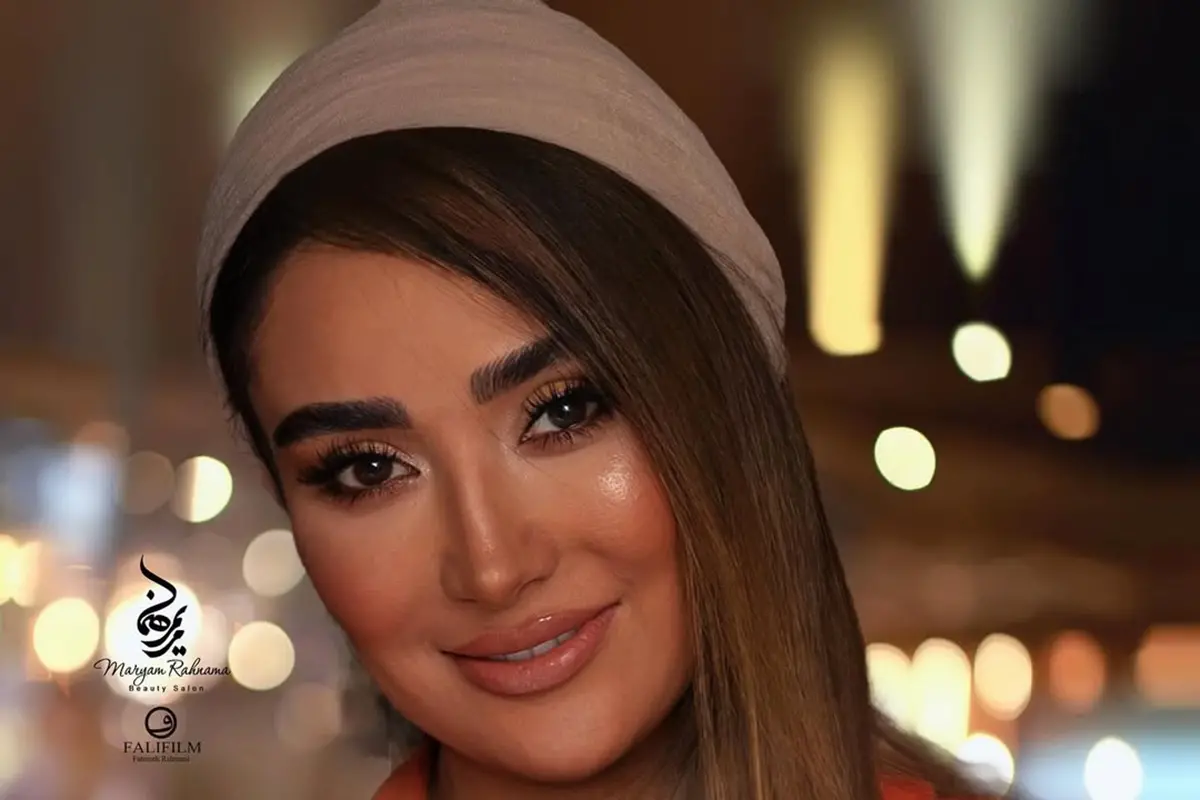 (عکس) میکاپ جدید بهاره افشاری با پیراهن نارجی