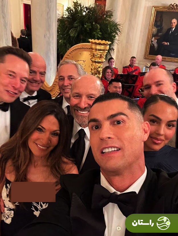 سلفی رونالدو در کاخ سفید/ پای جورجینا به کاخ سفید هم باز شد!/ شوخی ترامپ با رونالدو