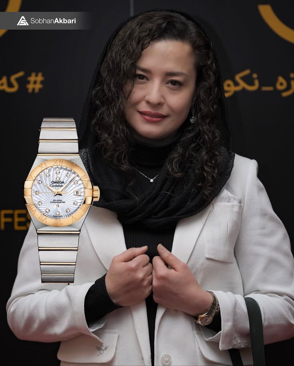 (عکس) ساعت ۵۰۰ میلیون تومانی مهراوه شریفی‌نیا در جشنواره ۲۵