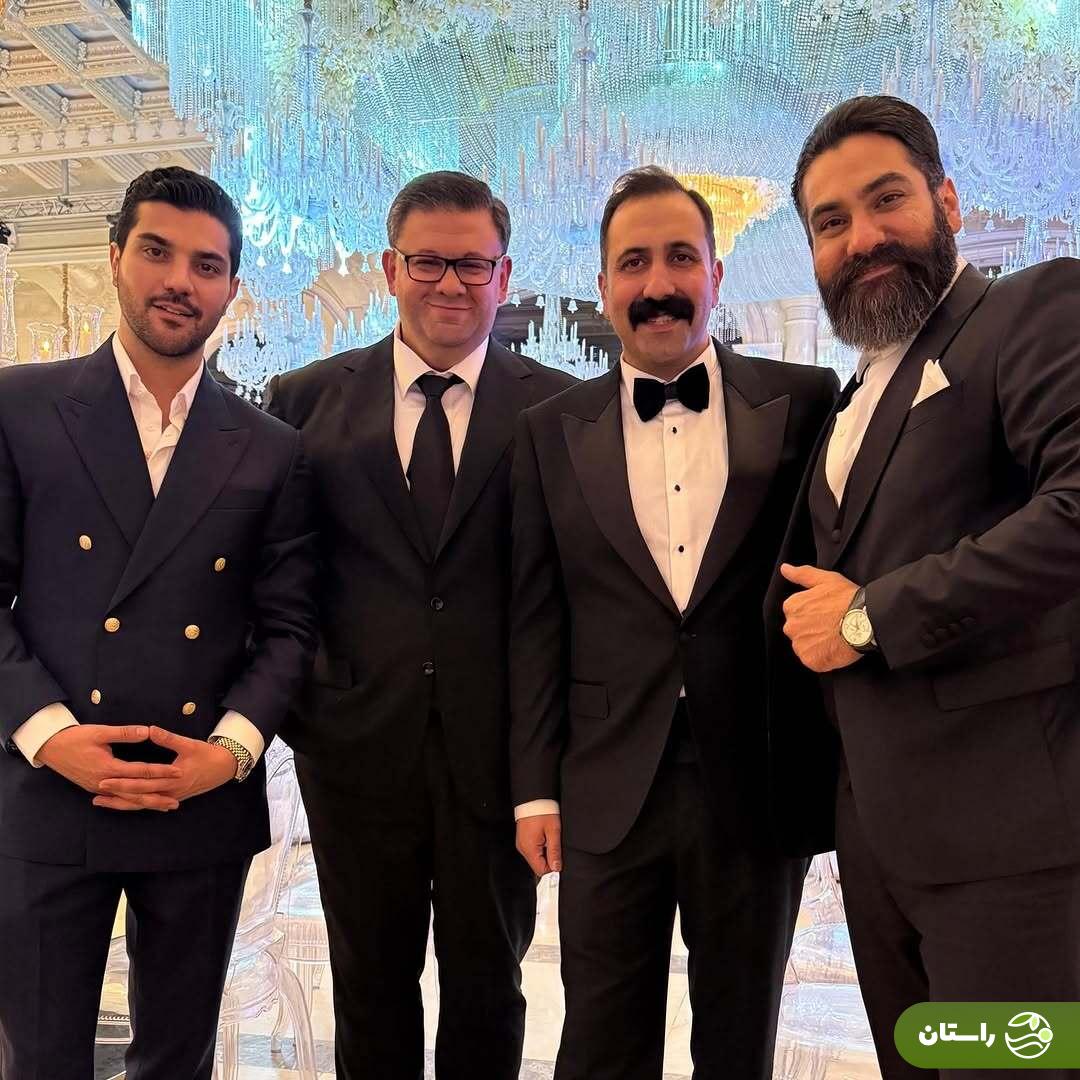 تصاویری از سینا مهراد و خواننده مشهور در یک عروسی