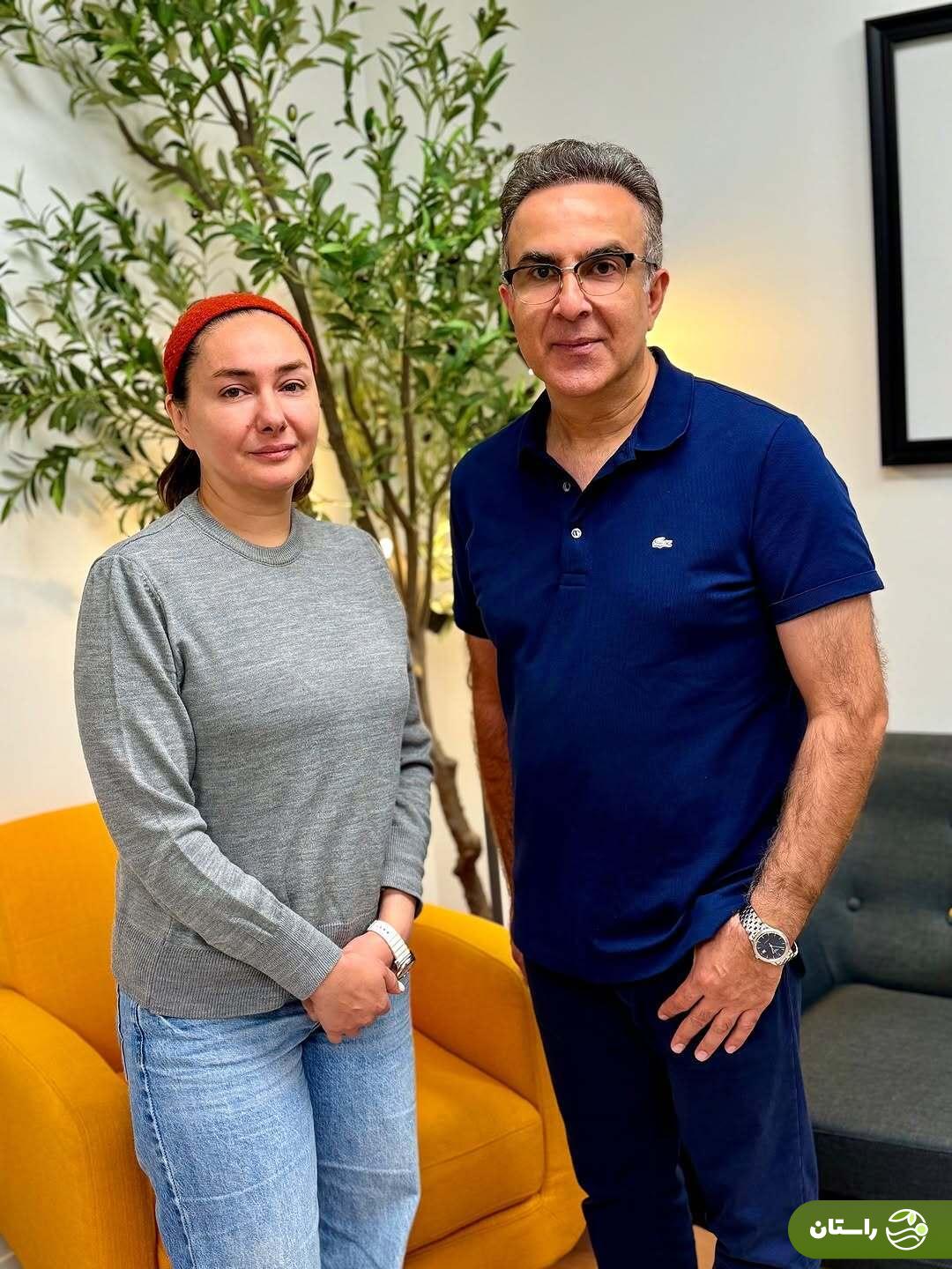 (عکس) «هانیه توسلی» در مطب پزشک ایرانی در کانادا