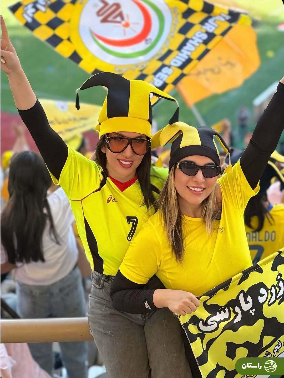 تصاویر دختران هوادار فجر سپاسی شیراز حاشیه ساز شد تصاویر دختران هوادار فجر سپاسی شیراز حاشیه ساز شد
