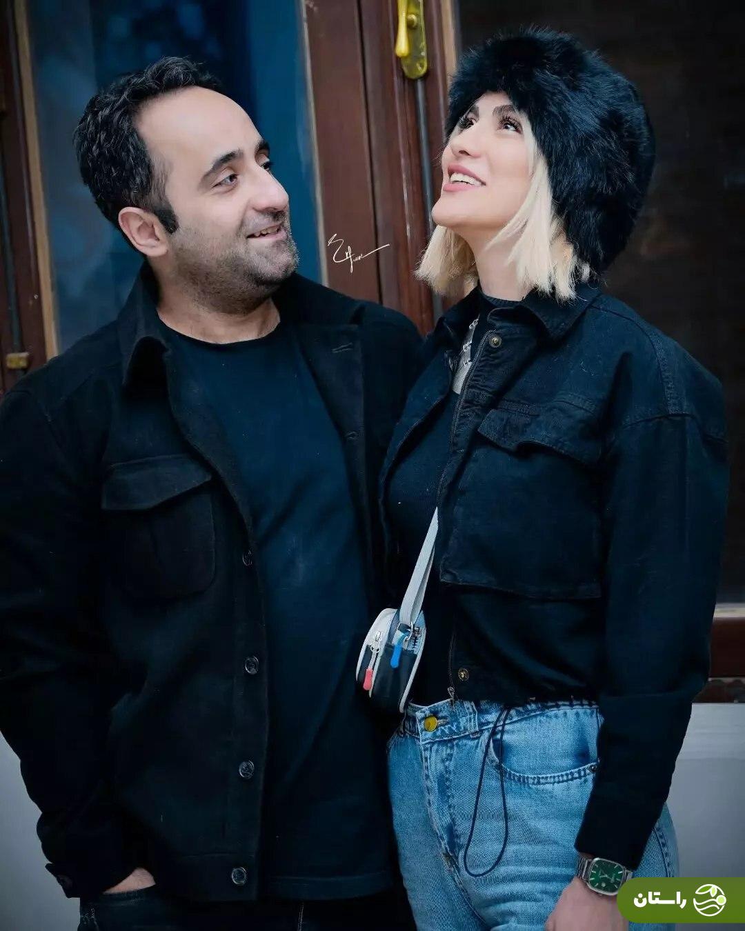 تصاویر عاشقانه ریحانه رضی، حوری سریال تاسیان و شوهرش کوروش شاهونه