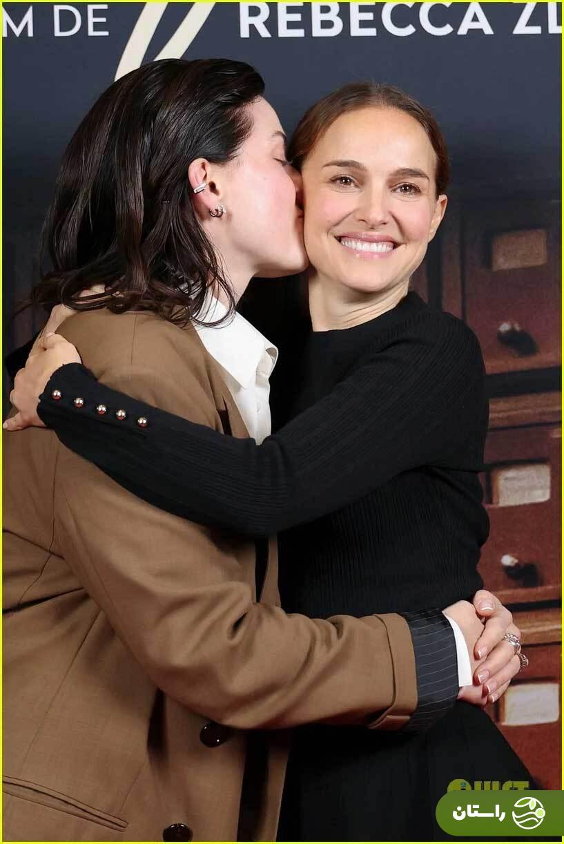 (تصاویر) ناتالی پورتمن در آغوش کارگردان محبوبش «ربکا زلوتوفسکی»