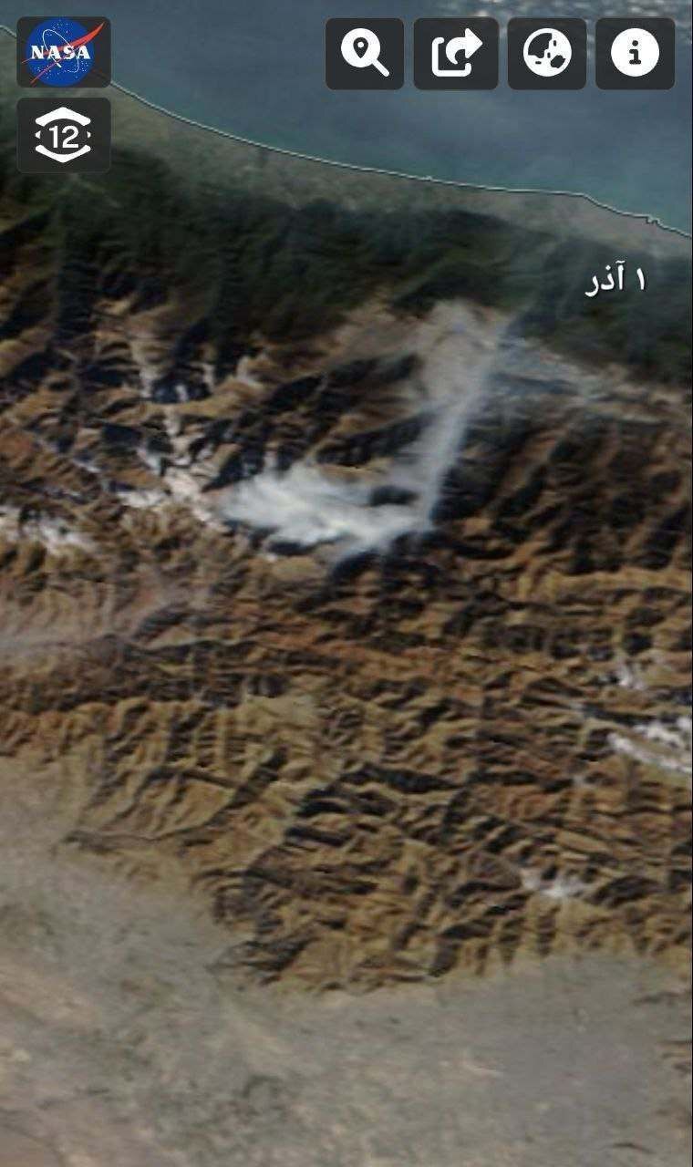 تصاویر توجه‌برانگیز ناسا از محل آتش‌سوزی جنگل الیت