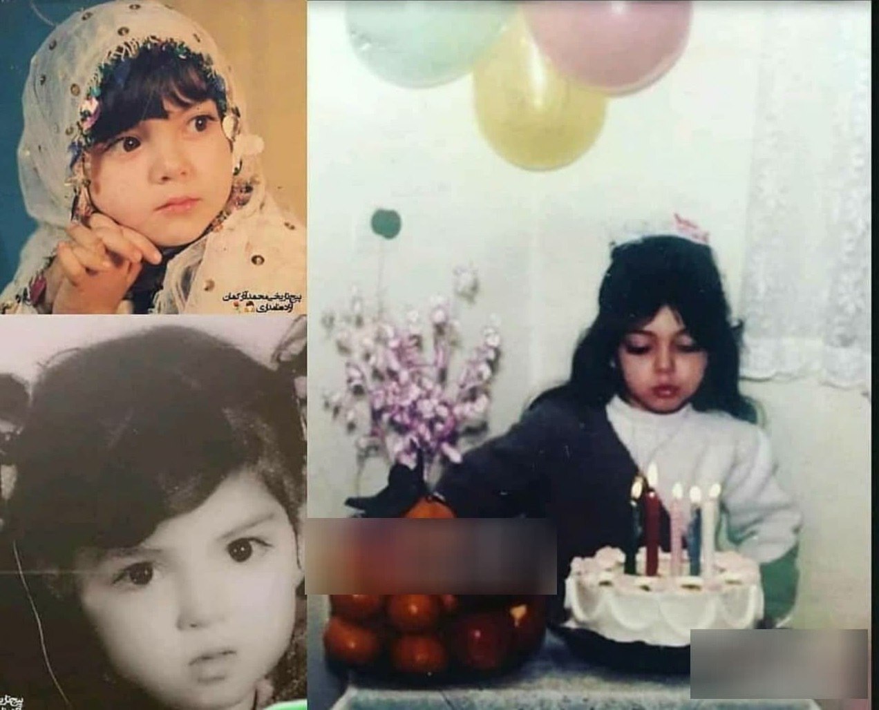 تصاویری دیده نشده از آزاده نامداری در کودکی