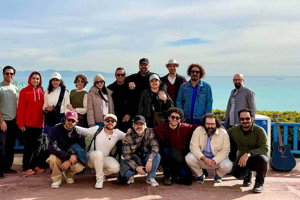 (تصاویر) سفر گروهی بازیگران به شمال آفریقا؛ سلفی نرگس محمدی و علی اوجی در تونس