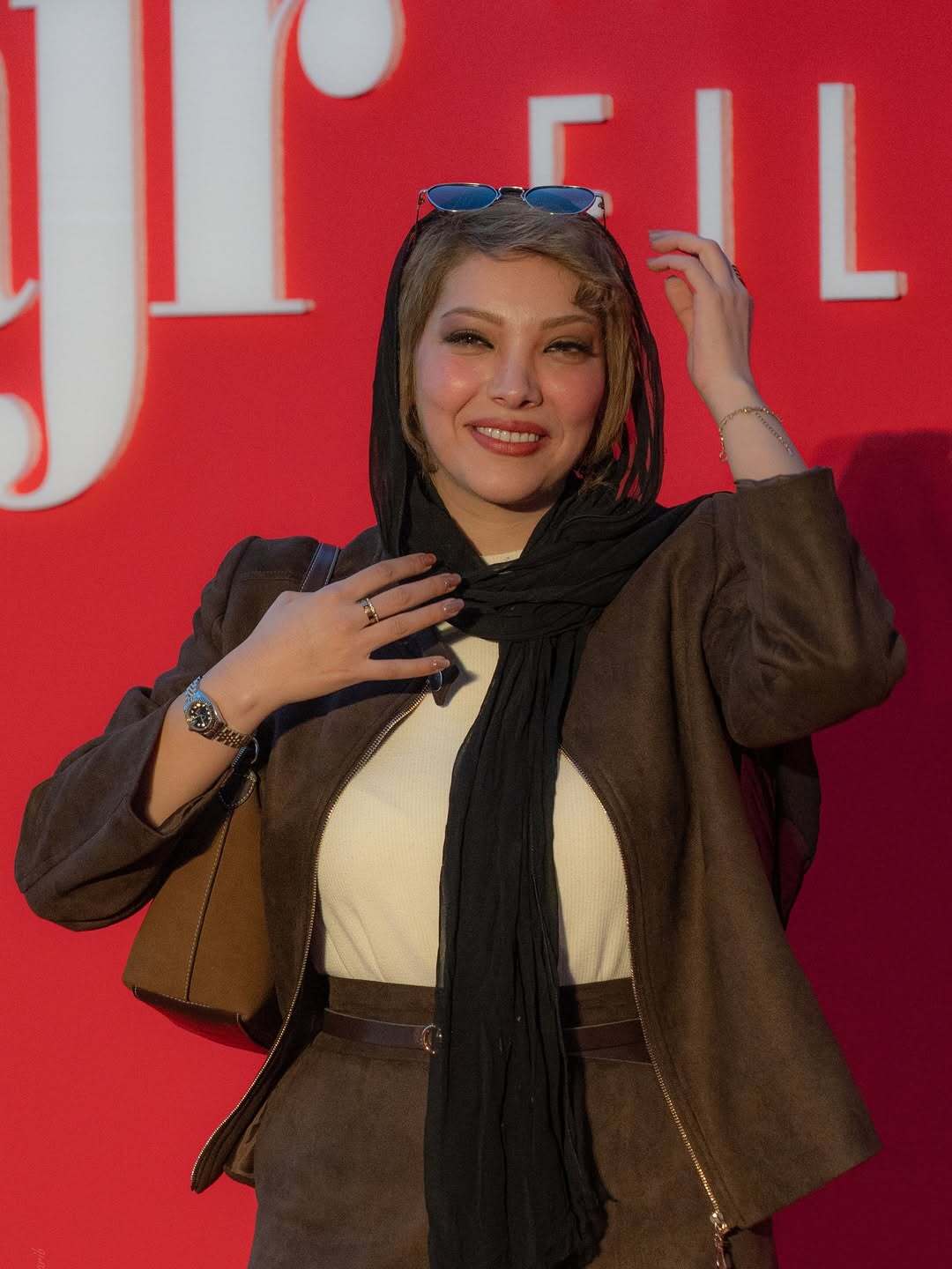 (عکس) استایل صدف اسپهبدی در جشنواره جهانی فیلم فجر