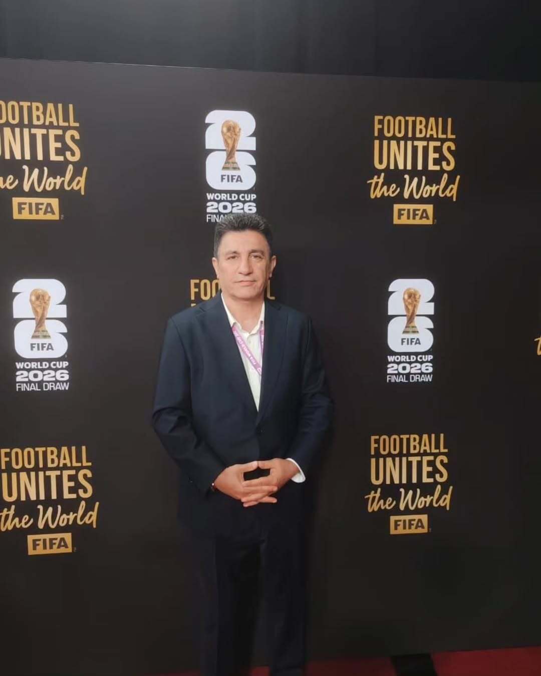 (عکس) اولین تصاویر امیر قلعه‌نویی در قرعه‌کشی جام جهانی