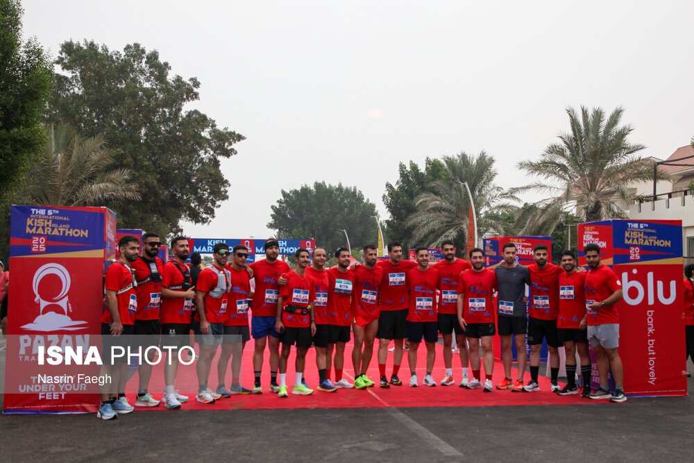 تصاویری از مسابقه جنجالی دوی ماراتن زنان و مردان در کیش
