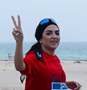 تصاویری از مسابقه جنجالی دوی ماراتن زنان و مردان در کیش