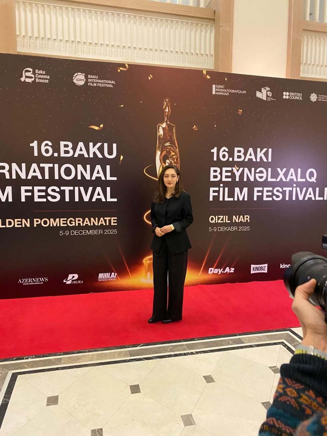 جدیدترین عکس نیکی کریمی در جشنواره فیلم باکو