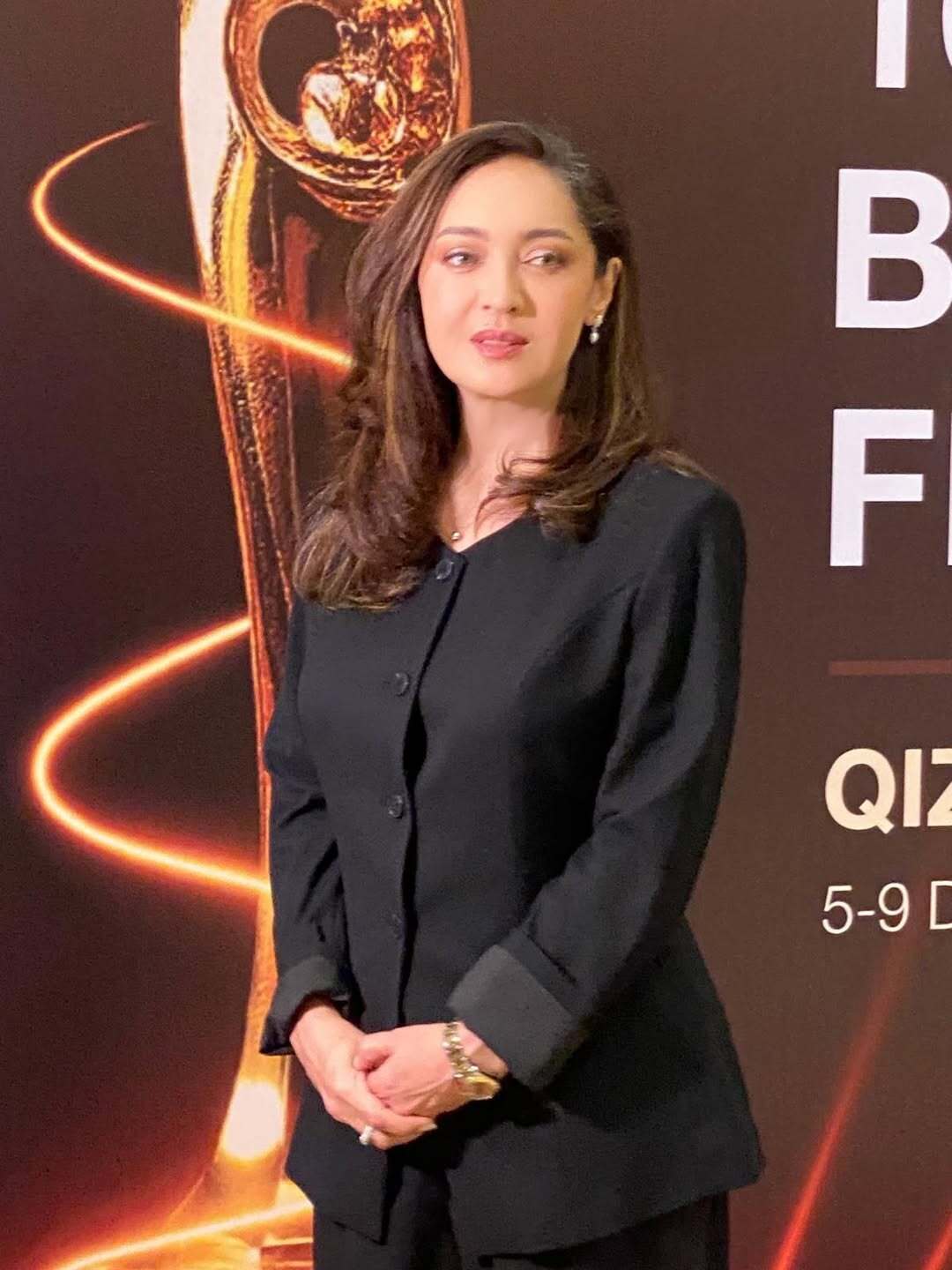 جدیدترین عکس نیکی کریمی در جشنواره فیلم باکو