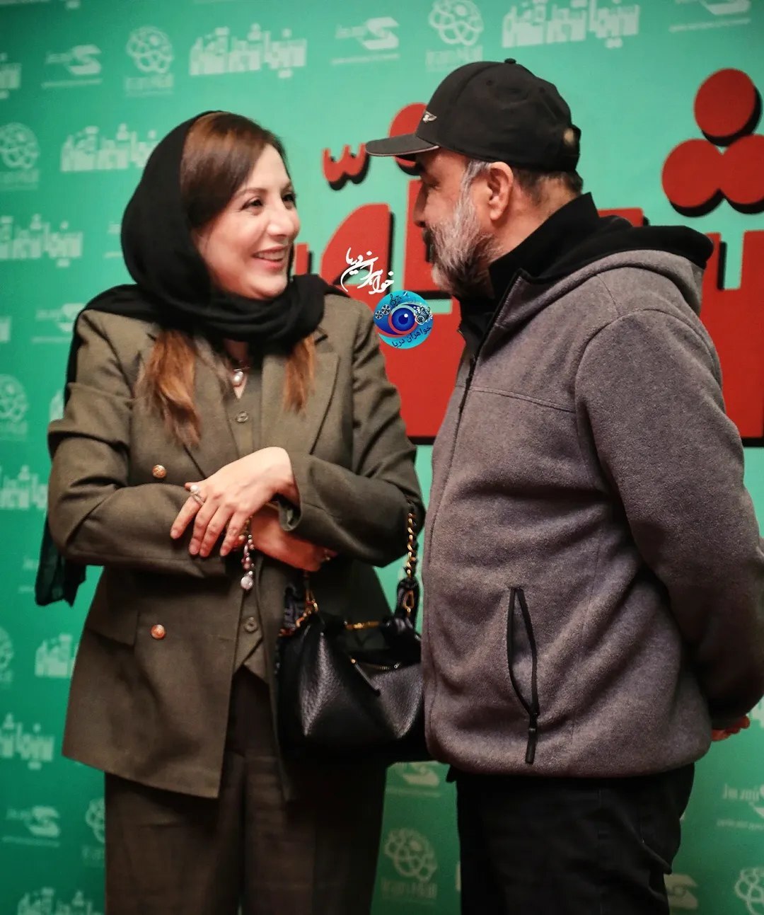 (عکس) خوش و بش رضا عطاران و رویا میرعلمی در اکران  «سینما شهر قصه»