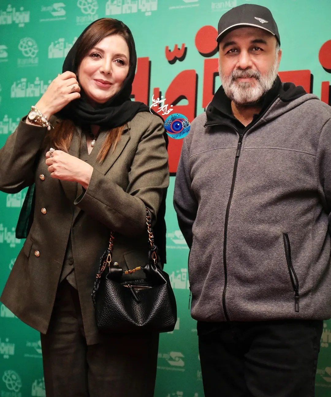 (عکس) خوش و بش رضا عطاران و رویا میرعلمی در اکران  «سینما شهر قصه»