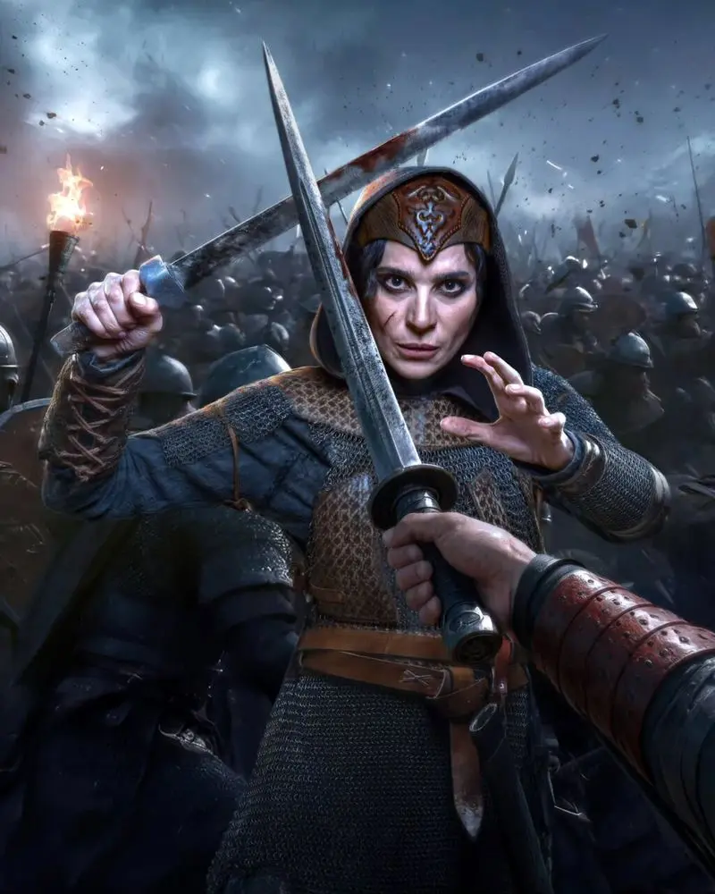 (عکس) سحر دولتشاهی با لباس رزم ایرانی (عکس) سحر دولتشاهی با لباس رزم ایرانی