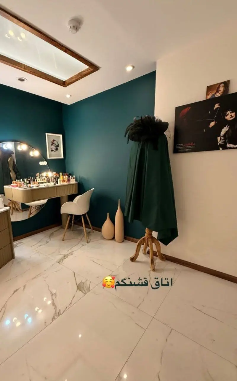 (عکس) چیدمان اتاق خواب و منزل شخصی مریم معصومی