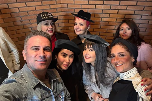 (عکس) هوتن شکیبا و سیامک انصاری در پشت صحنه الیور توئیست