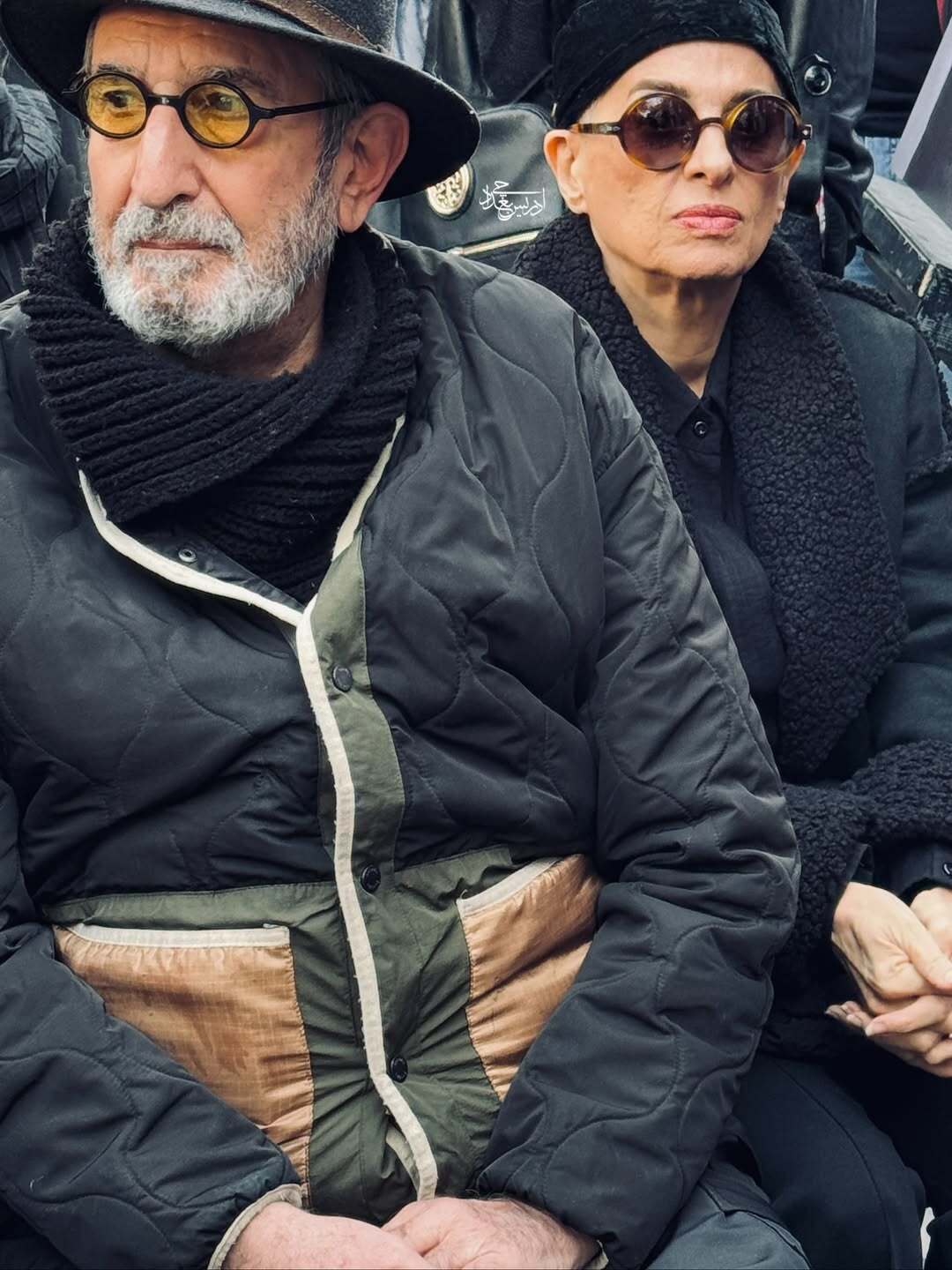 (تصاویر) حضور هنرمندان در مراسم تشییع هادی مرزبان