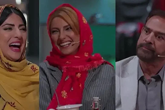 (ویدئو) مزاحمت محیا دهقانی و هلیا امامی برای فیروز کریمی | فحش‌های فیروز کریمی سانسور شد!