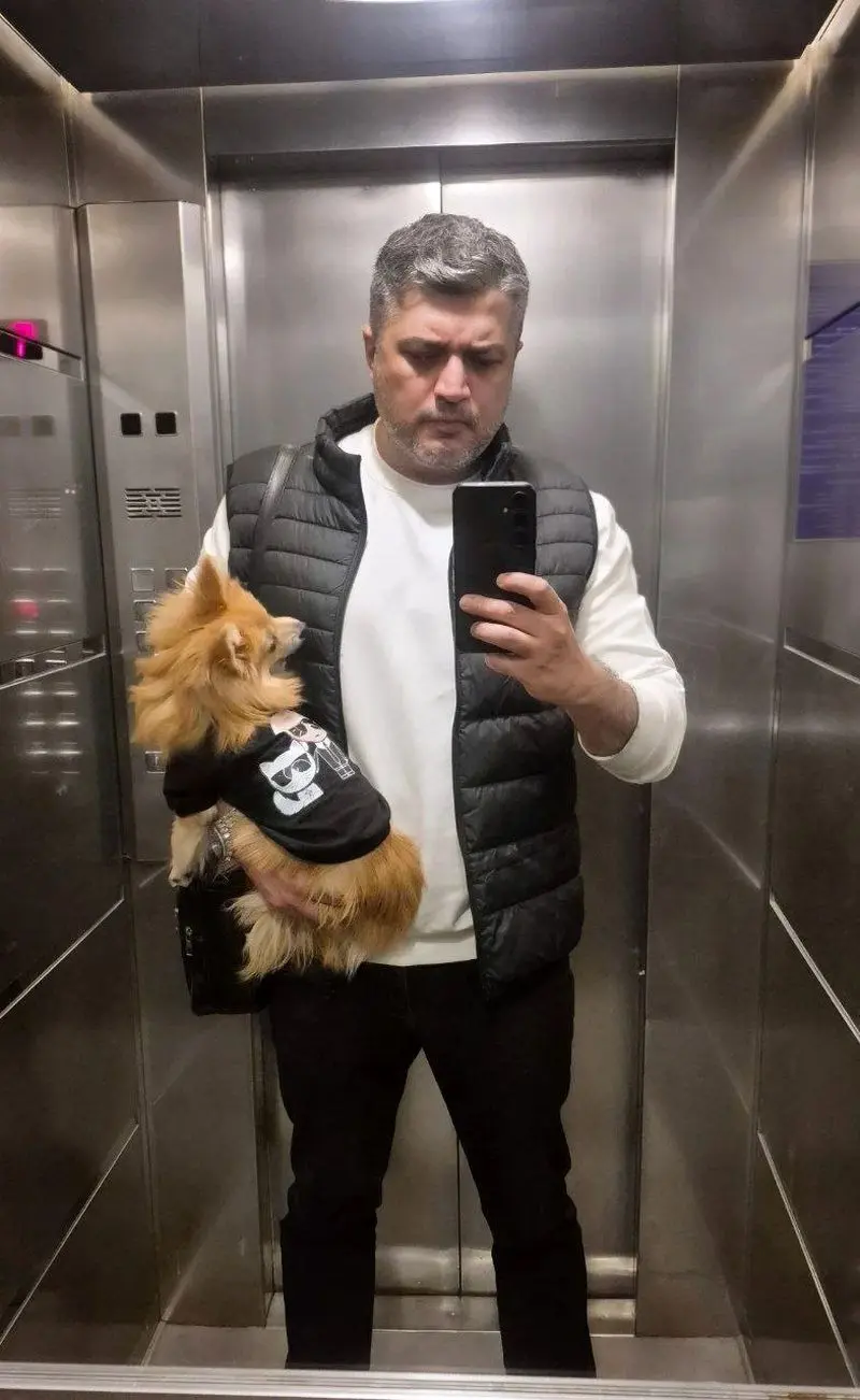عکس | سلفی پندار اکبری با حیوان خانگیش