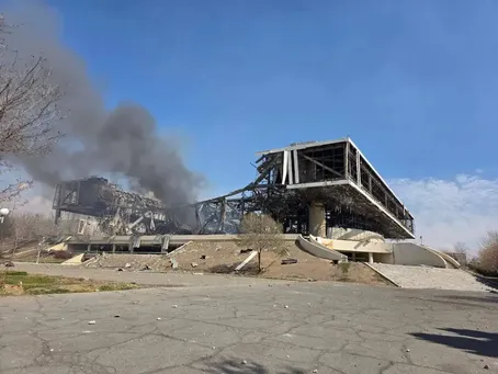 تصاویر تخریب سالن ۱۲ هزار نفری ورزشگاه آزادی