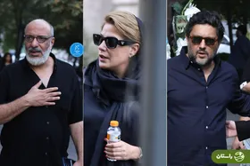 تصاویر | حضور هنرمندان سرشناس در مراسم ختم پدر رامبد جوان