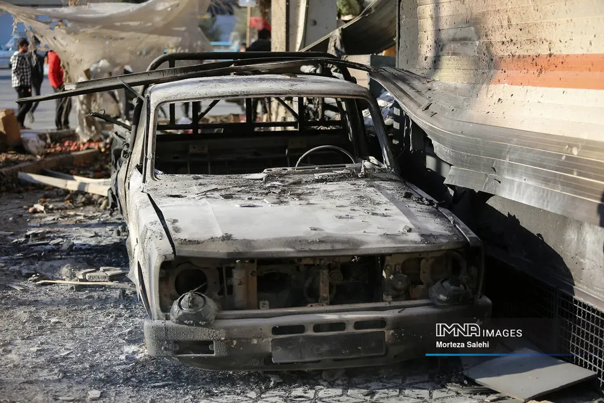 تصاویری از حملات هوایی به یک روستا